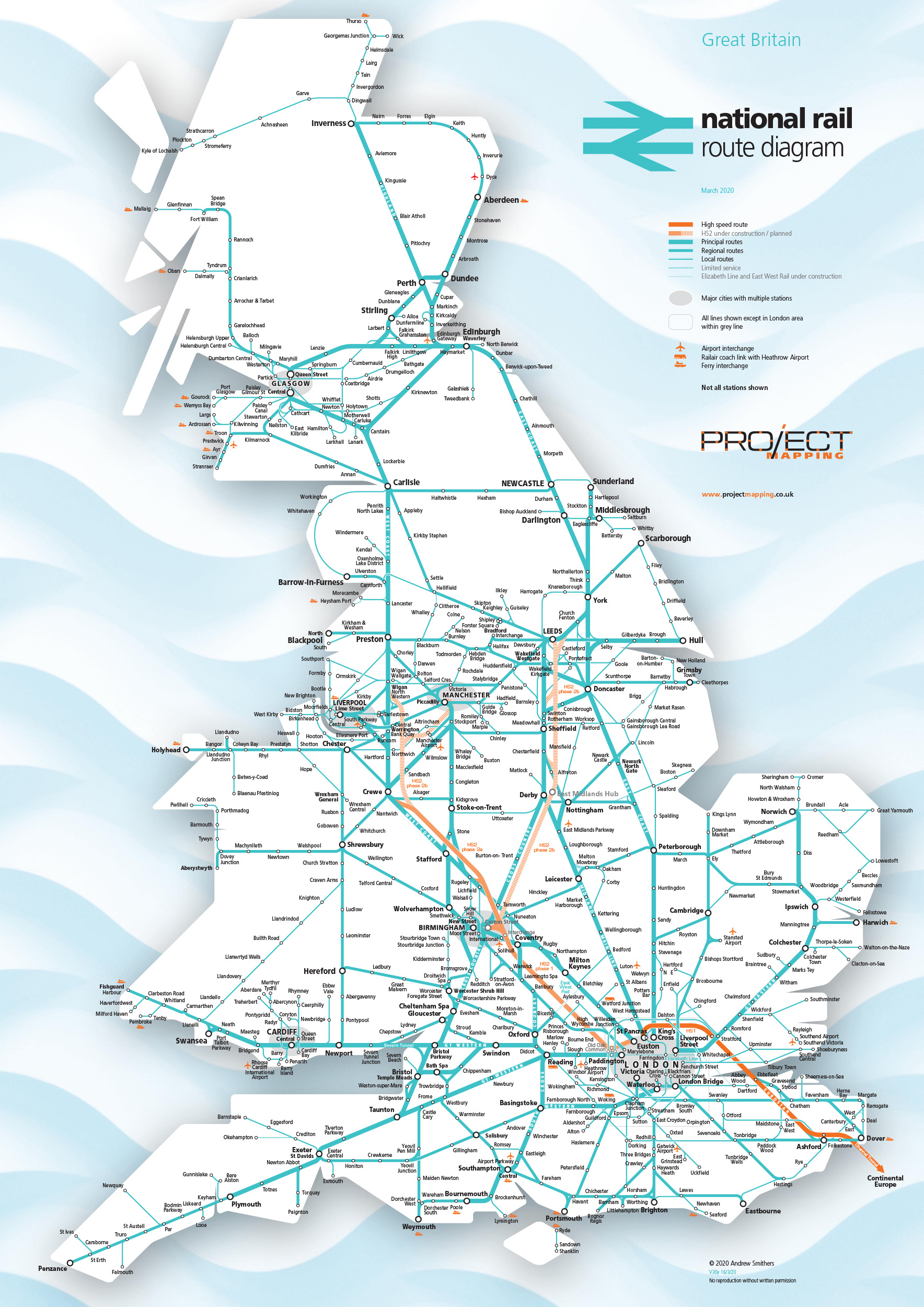 Transit Maps Submission Great Britain National Rail Route Diagram By